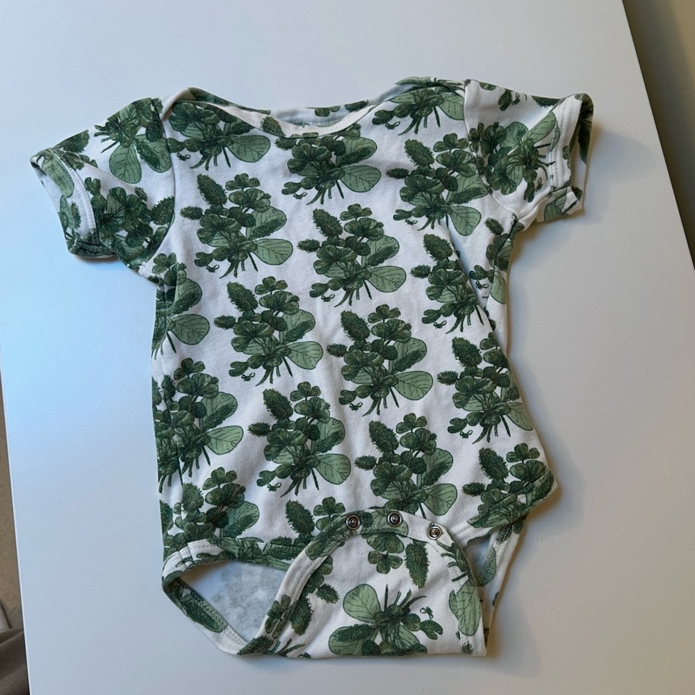 kate quinn Green Botanical Print Baby One-Piece Bodysuit